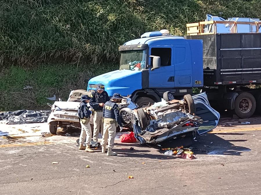 Quatro pessoas morrem em grave acidente na BR-163 em Marechal Rondon