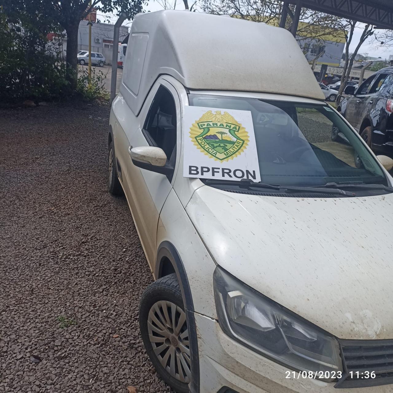 BPFRON prende homem e apreende veículo carregado com cigarros contrabandeados em Barracão-PR