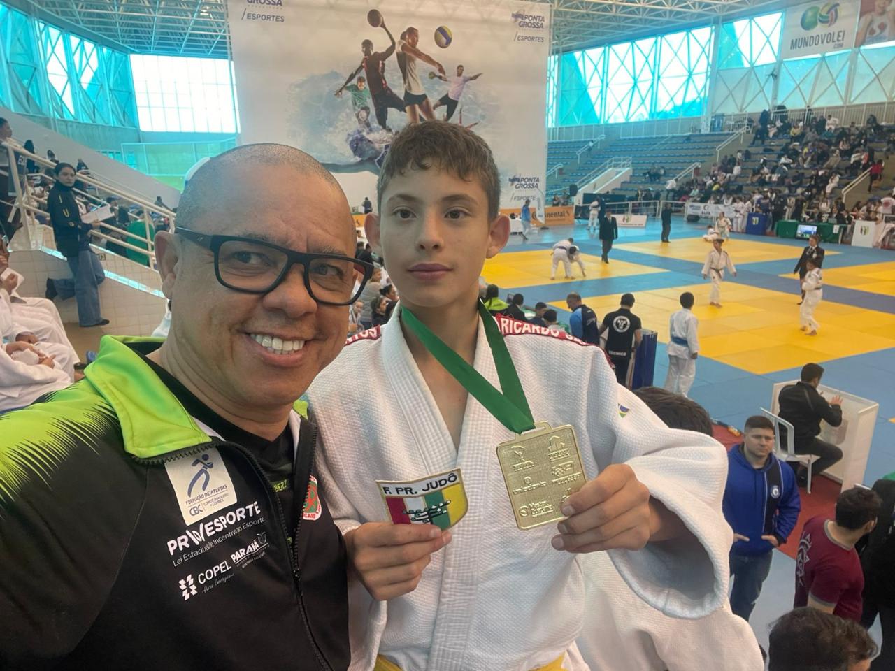 Judo Ricardo Santos/Copel Proesprotes conquistaram medalhas em ponta grossa