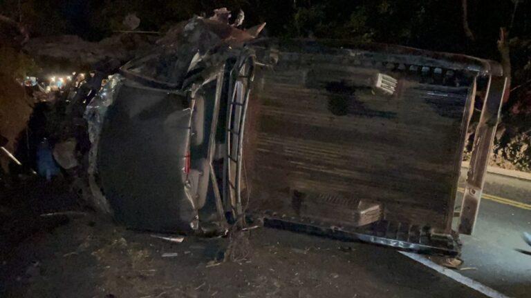 Nova-santa-rosense morre e dois ficam feridos em grave acidente na PR-182