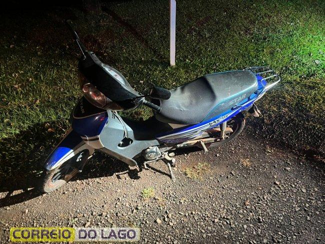 SAMU atende queda de moto na PR-317 em Santa Helena; Polícia Militar prende vítima que possuía mandado em seu desfavor