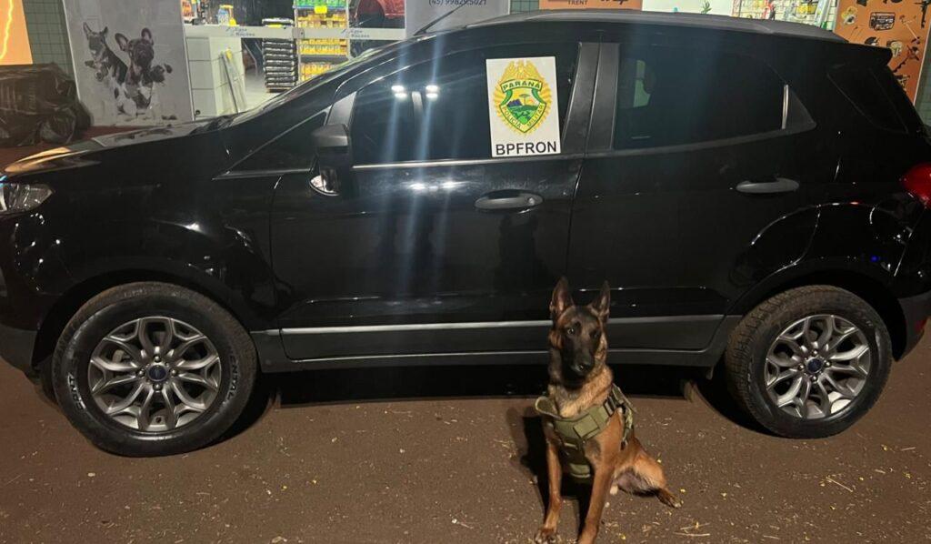 Após perseguição BPFRON recupera carro furtado em Quatro Pontes