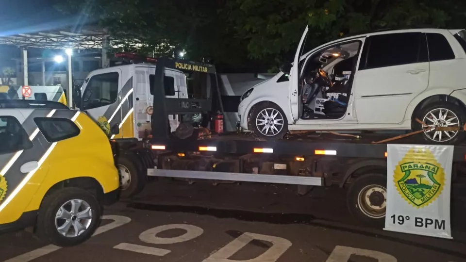 Contrabando: Carro carregado com cigarros é apreendido em Ouro Verde do Oeste