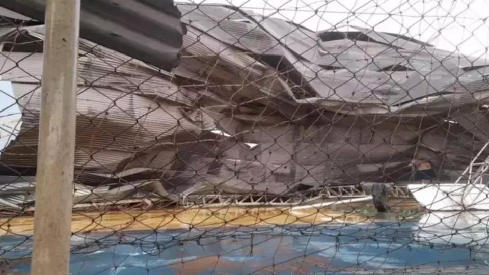 Criança morre após teto de escola despencar com ventania no MS