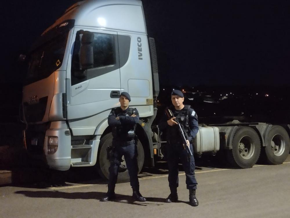 Guarda Municipal recupera caminhão roubado em Nova Laranjeiras