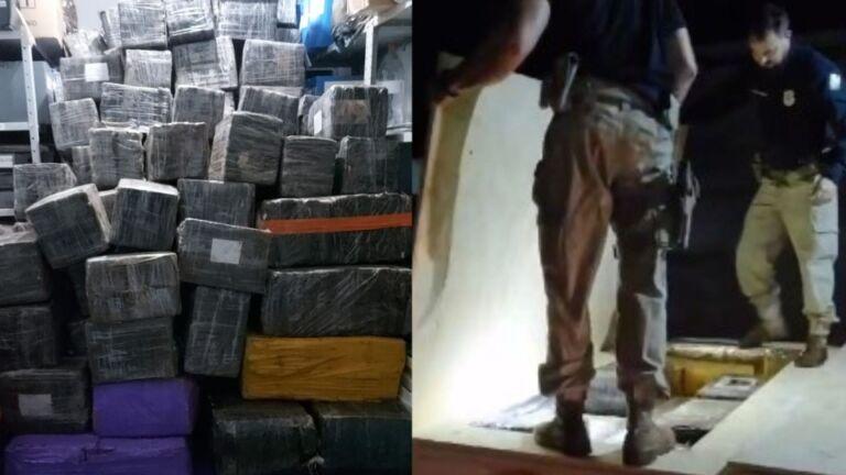 Motorista abandonou um caminhão com cerca de 5 toneladas de maconha, no Paraná