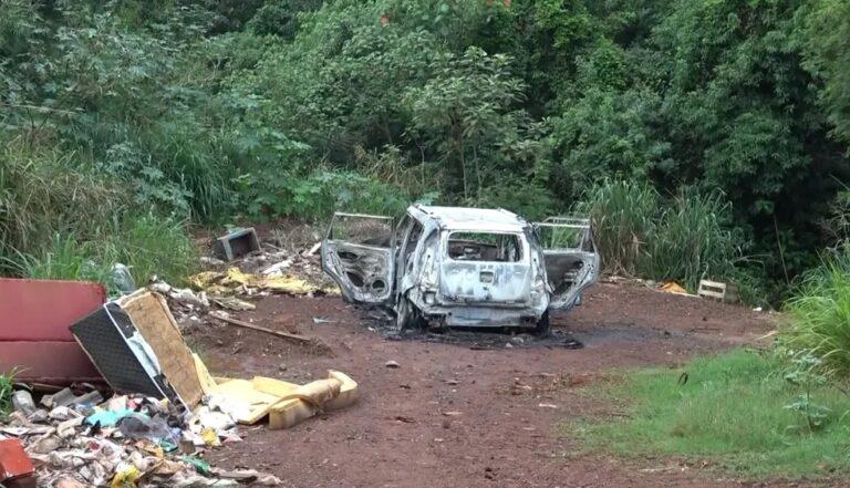 Corpo é encontrado carbonizado no banco traseiro de carro incendiado no PR