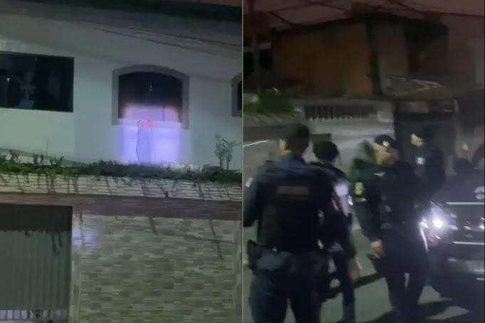 Decoração de Halloween assusta moradores e mobiliza policiais no litoral de São Paulo