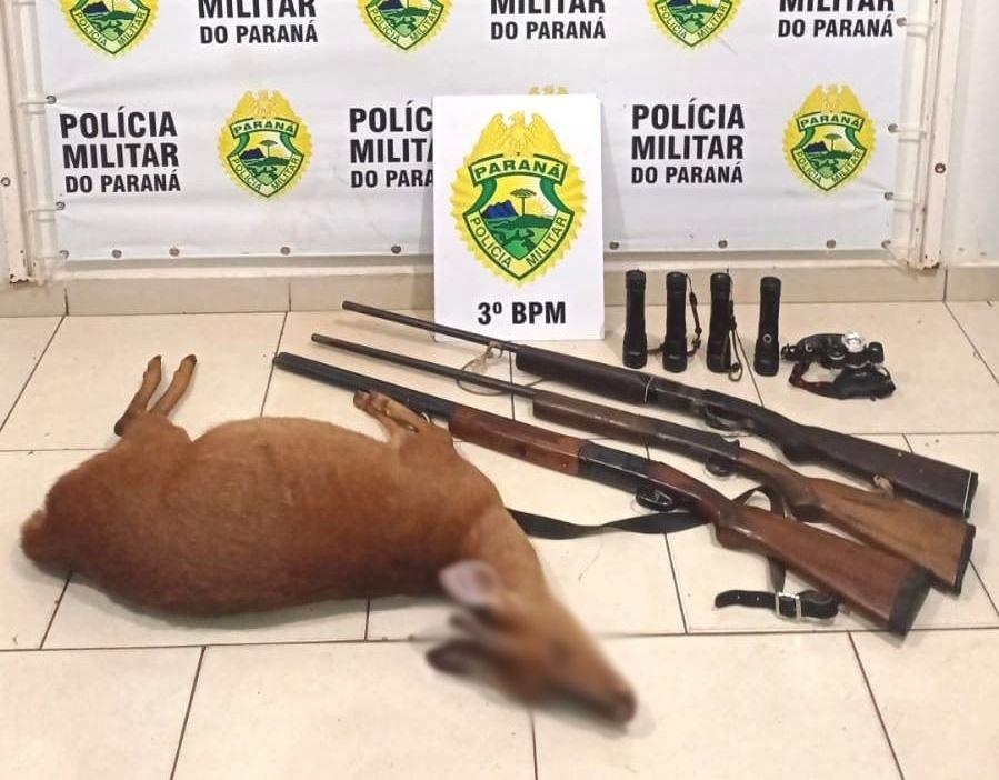 Dois homens armados são presos por caça ilegal em Pato Branco