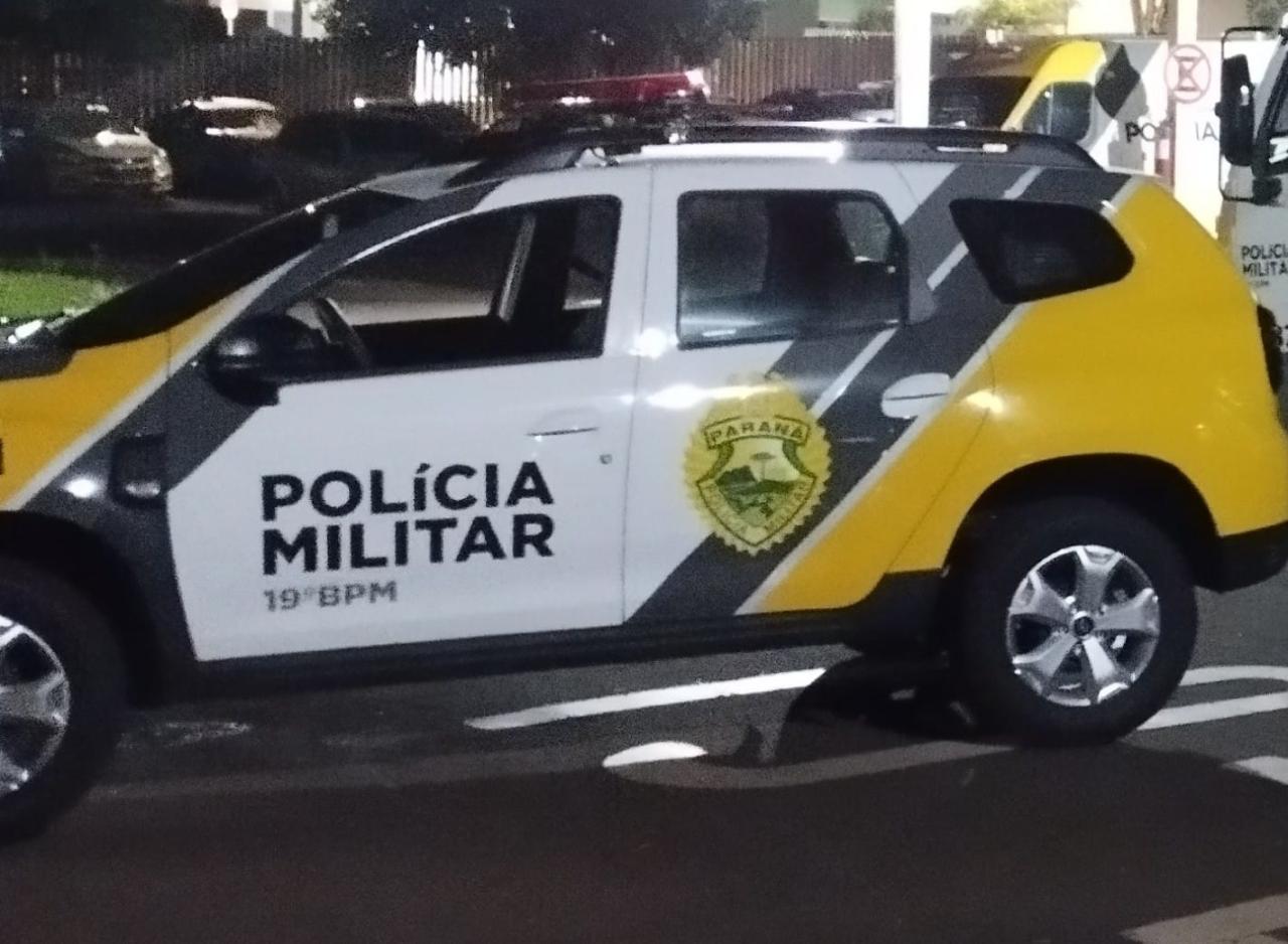 Equipe da PM de Ouro Verde do Oeste, atende ocorrência de perturbação de sossego