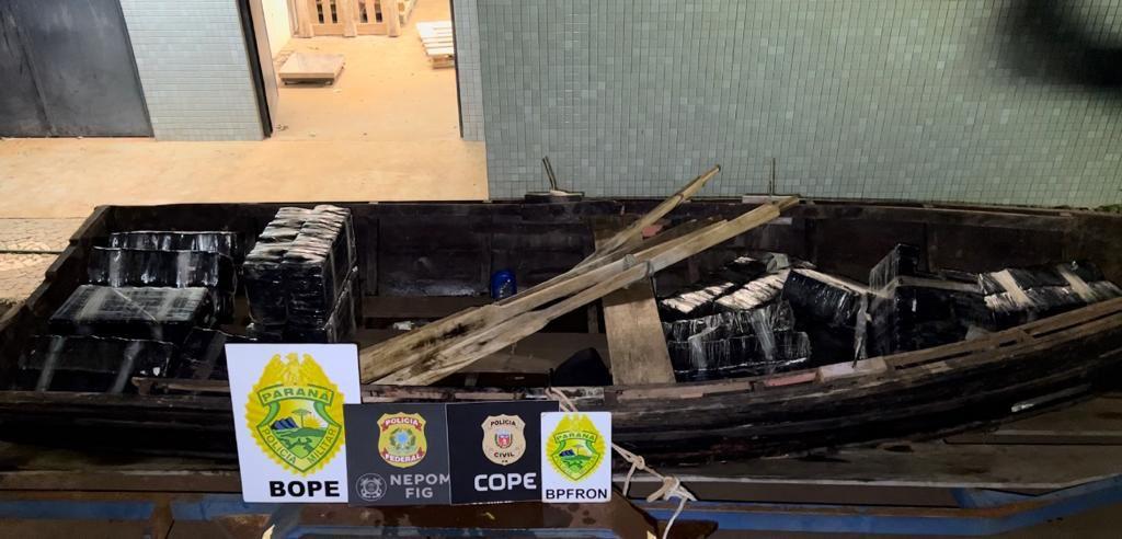 Forças de segurança apreendem 496 kg de drogas em Foz do Iguaçu-PR