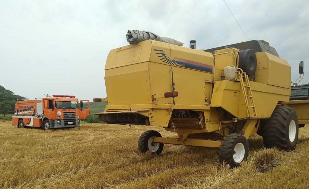 Homem morre ao sofrer descarga elétrica enquanto trabalhava com colheitadeira no Paraná