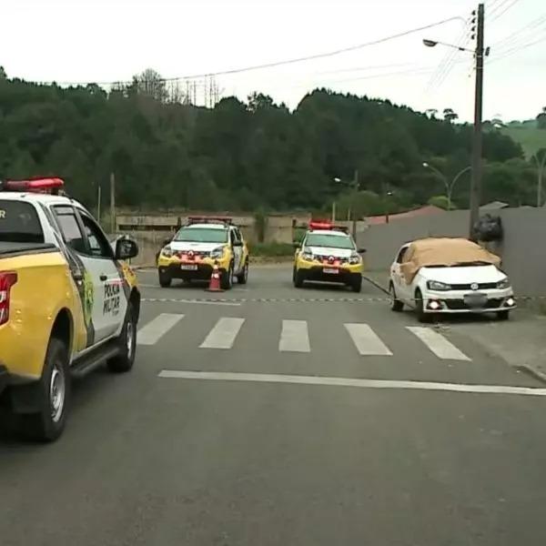 Pai de aluna é morto com mais de 20 tiros em frente a creche, no Paraná