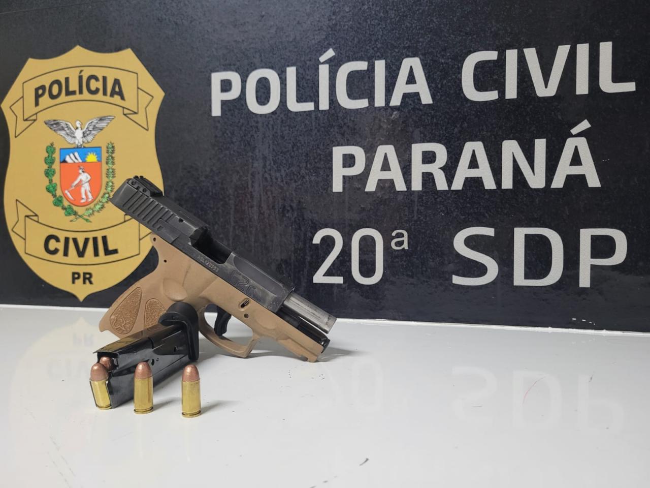 Polícia Civil de Toledo apreende arma de fogo; Homem é investigado por Tentativa de Homicídio