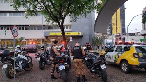 Transferência milionária mobiliza, grande efetivo de segurança em agência do Banco do Brasil de Cascavel