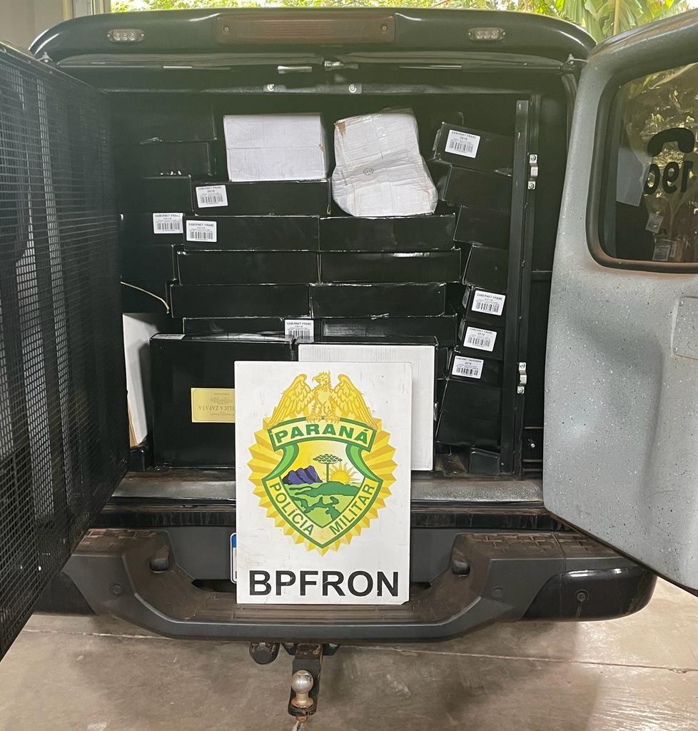 BPFRON apreende bebidas estrangeiras em Ampére-PR