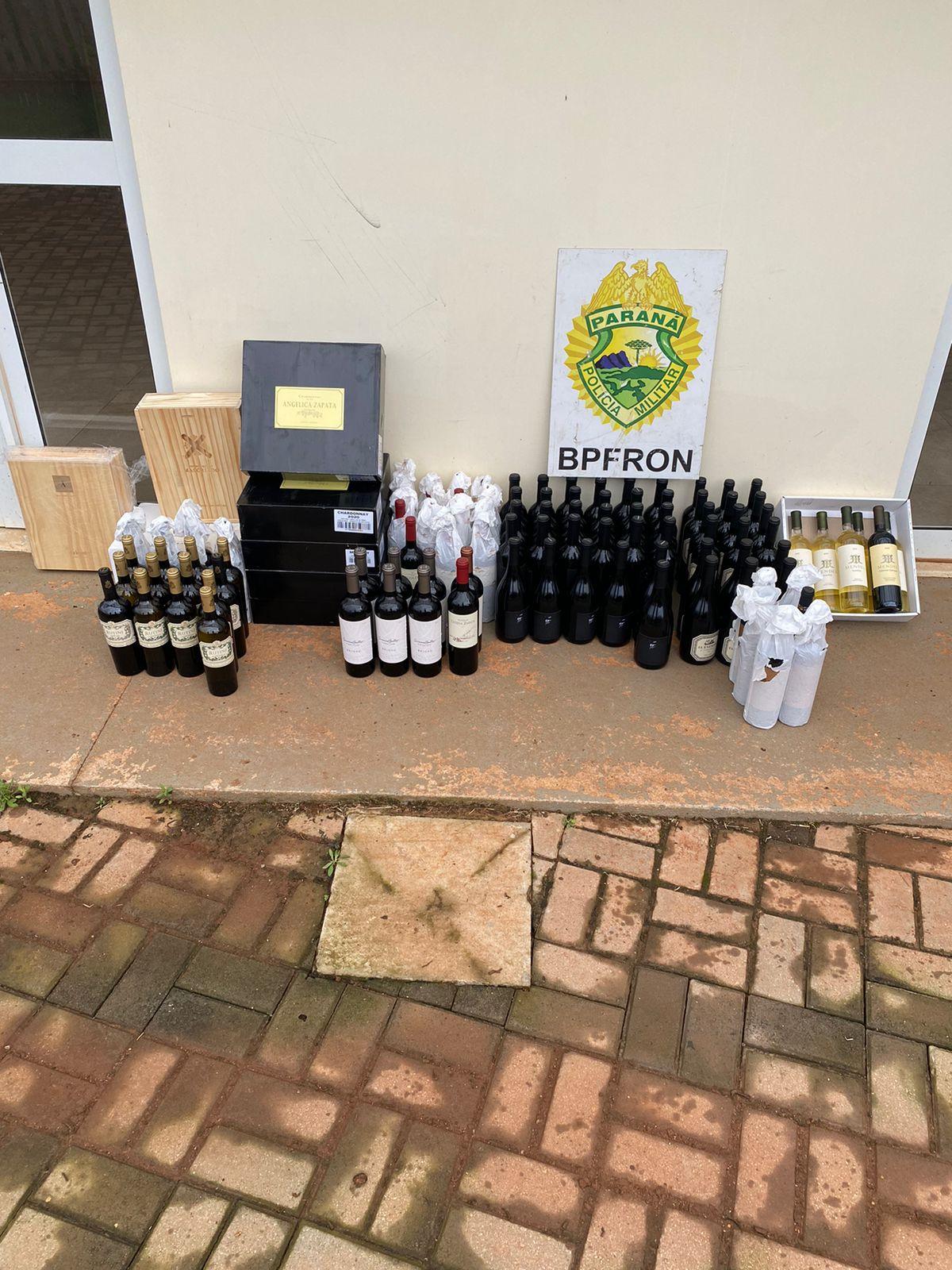 BPFRON apreende bebidas estrangeiras em Santo Antônio do Sudoeste-PR