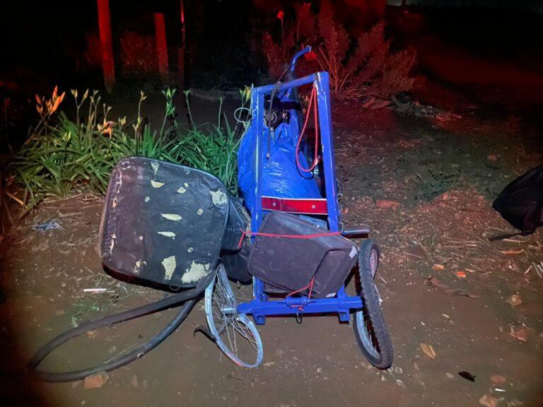 Colisão entre Caminhão e triciclo é registrado na rodovia PR-239, entre o distrito de Novo Sarandi e Quatro Pontes