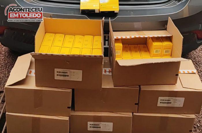 Equipe da BPRv, realiza apreensão de veículo transportando equipamentos médicos