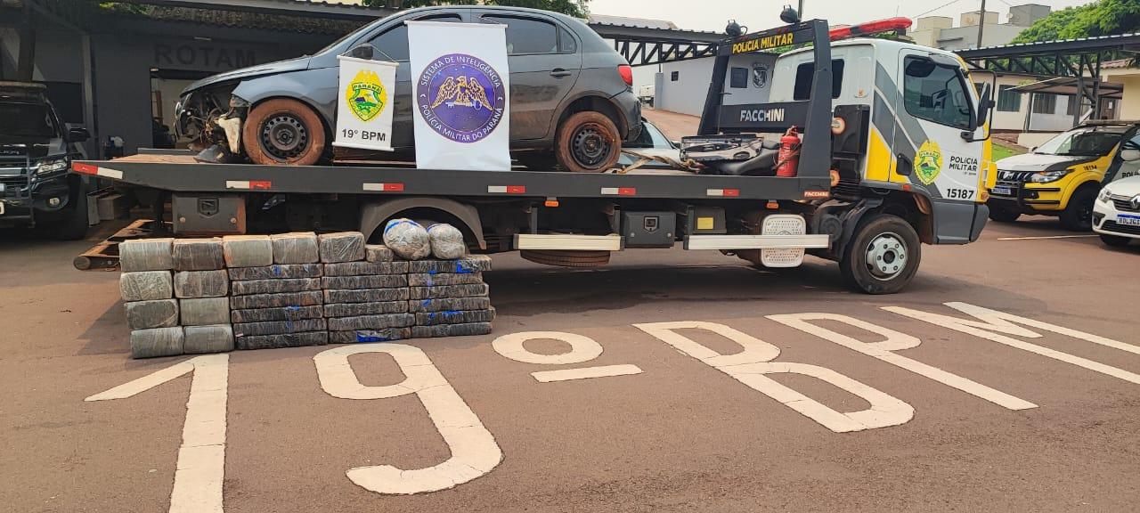 Operação Hórus: Equipes intregradas da PRF, P2 e PM, prendem dois homens por tráfico de drogas, em Toledo