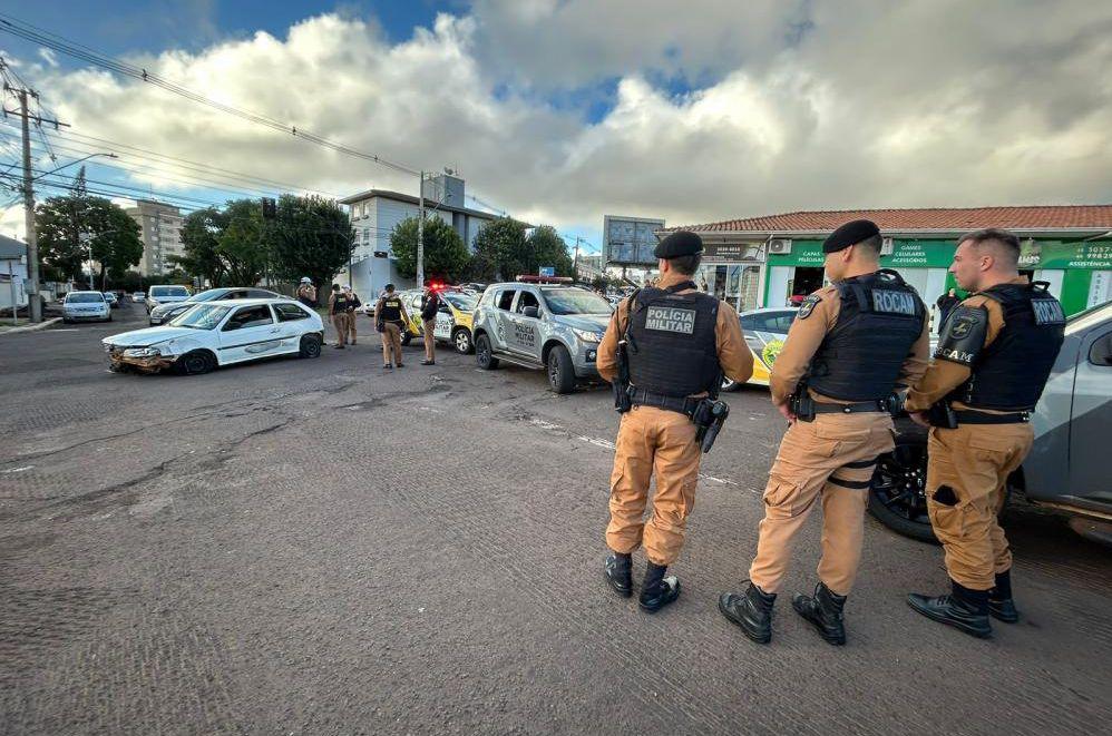 Perseguição polícial, termina com duas prisão no centro de Cascavel