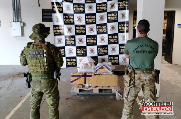 PF e BPFRON prendem duas pessoas em flagrante com mais de 100 kg de maconha no PR