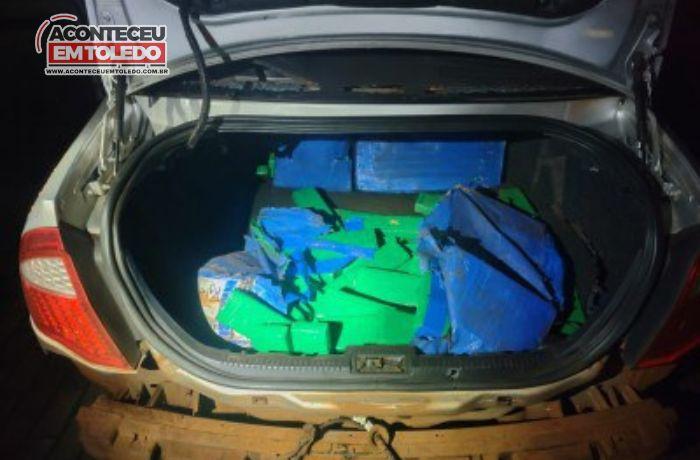 PF e forças estaduais apreendem mais de meia tonelada de drogas no PR