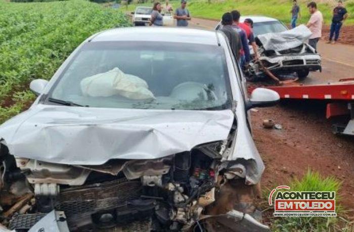 Três pessoas ficam feridas em grave acidente na PR-180