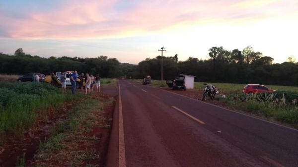 Acidente envolve quatro veículos em Porto Mendes, interior de Marechal Rondon
