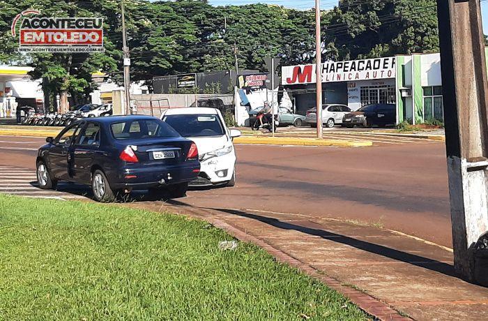 Agora em Toledo: Colisão de trânsito registrada na JJ