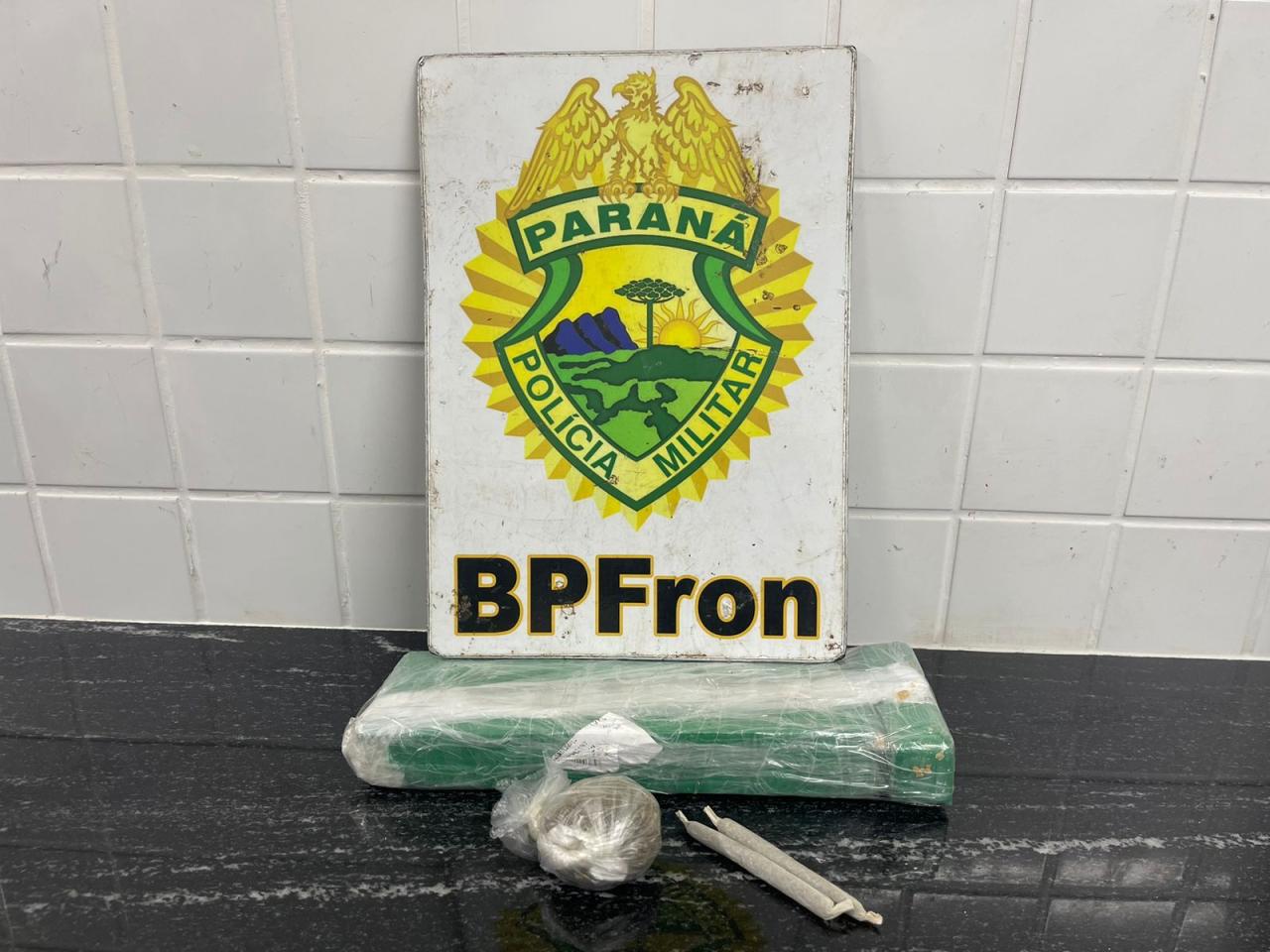BPFRON apreende 835 gramas de maconha e prende homem por tráfico de drogas em Corbélia - PR