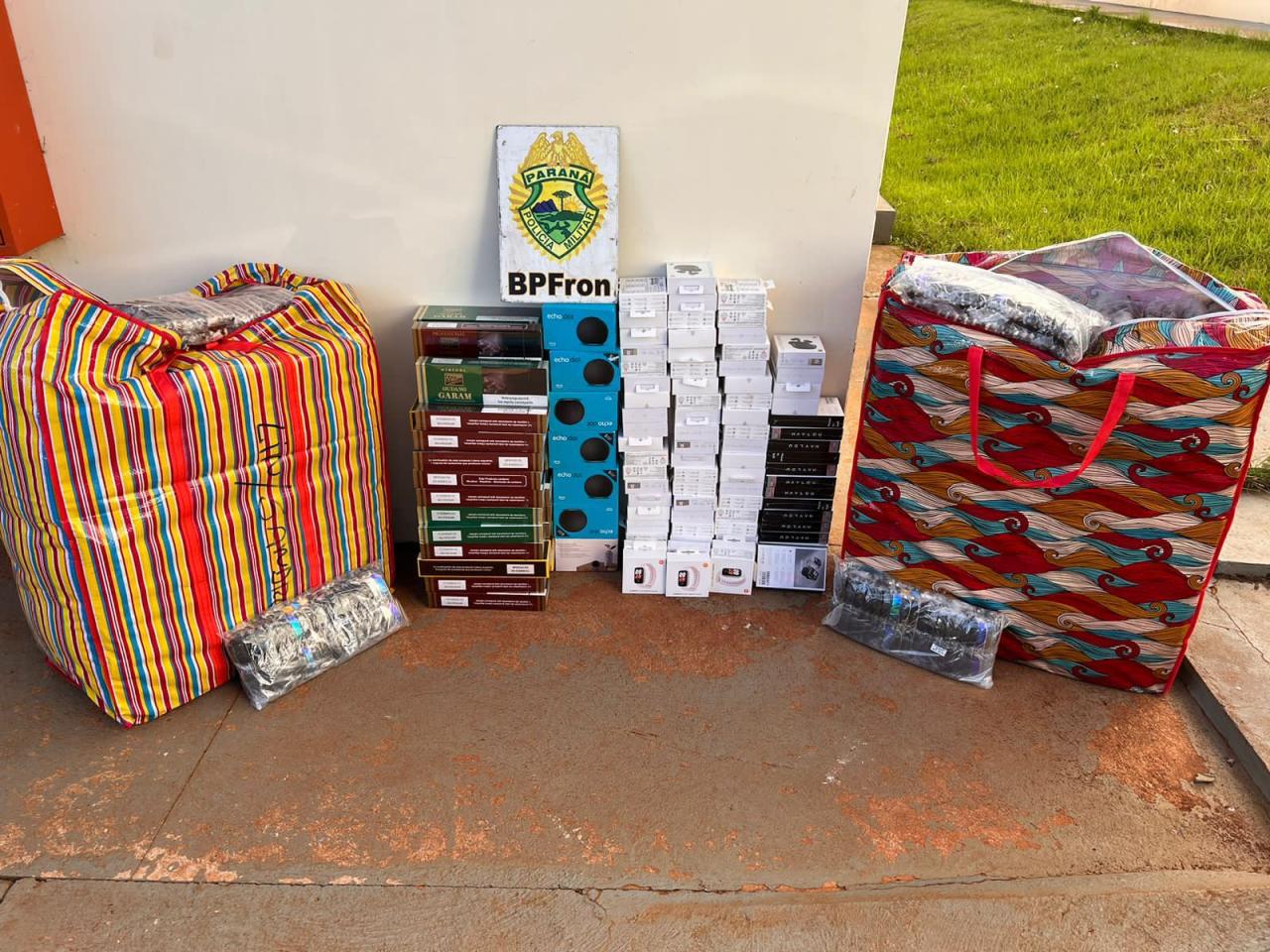 BPFRON apreende produtos contrabandeados em Céu Azul-PR