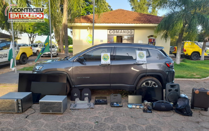 BPFRON e 3ªCIPM recuperam objetos e veículo roubados na Região