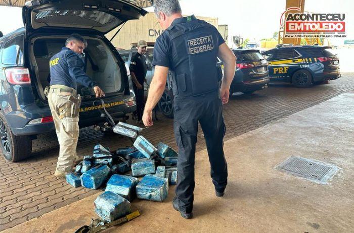 Em Cascavel: Apreensão da PRF gera prejuízo de quase R$ 20 milhões a criminosos