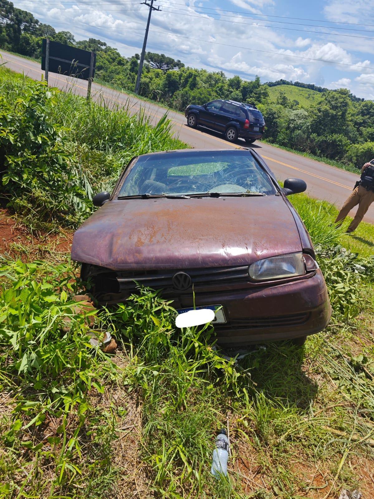Equipe da BPRv atende ocorrência de trânsito na PR-484