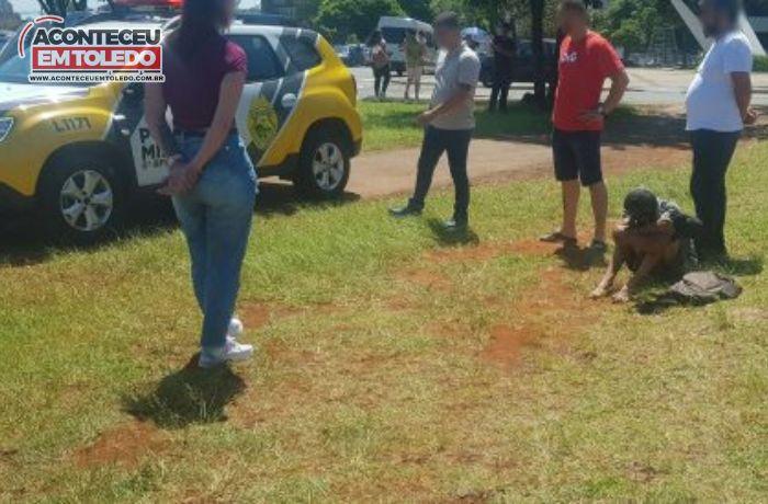 Homem é preso após tentativa de furto, no centro de Cascavel