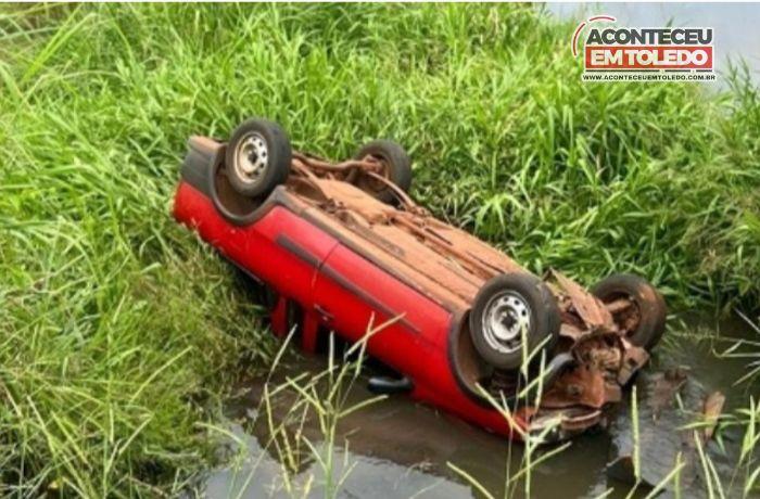 Idoso morre após carro capotar em Formosa do Oeste