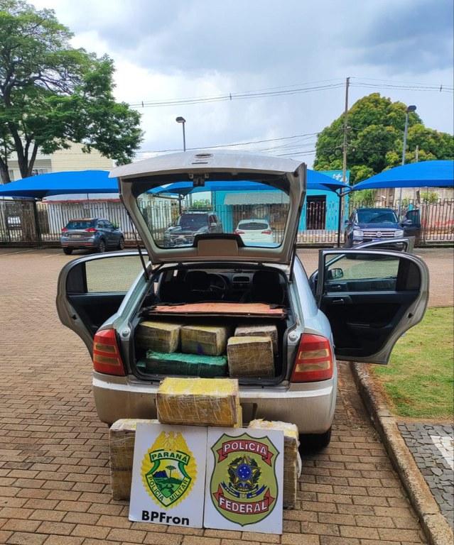 PF e BPFron apreendem meia tonelada de drogas no PR