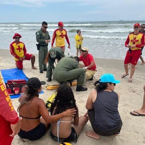 Idoso sofre afogamento ao tentar salvar neta no litoral paranaense