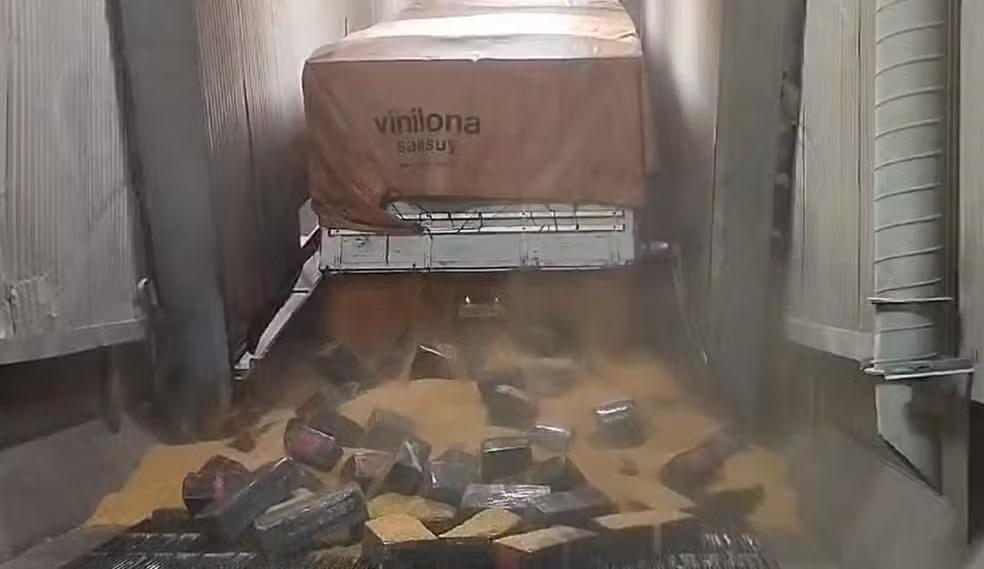 Polícia apreende mais de duas toneladas de maconha escondidas em carga de milho no Paraná