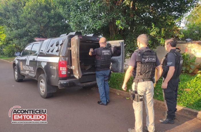 Polícia Civil de Toledo cumpre mandados de busca e apreensão, por tráfico de drogas em Toledo