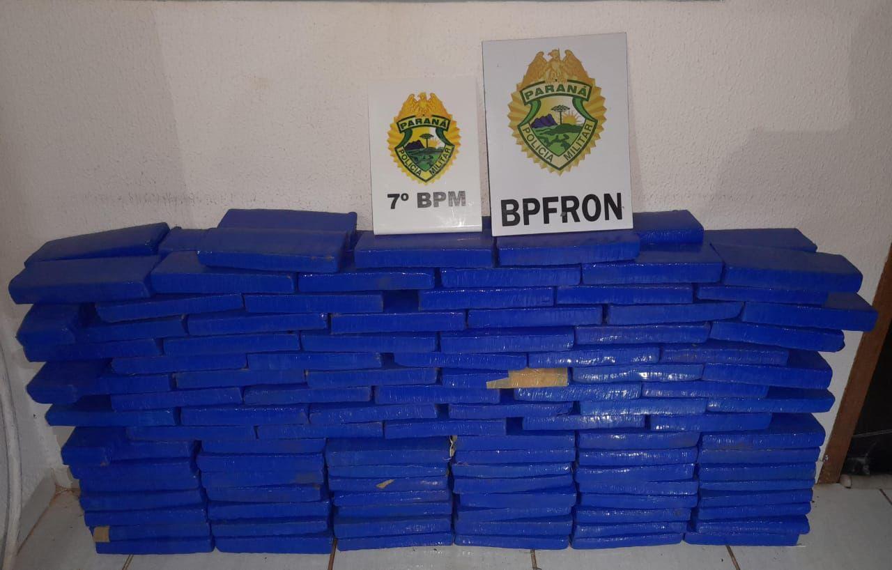 Polícia Militar apreende 134 kg de drogas em Tapejara-PR
