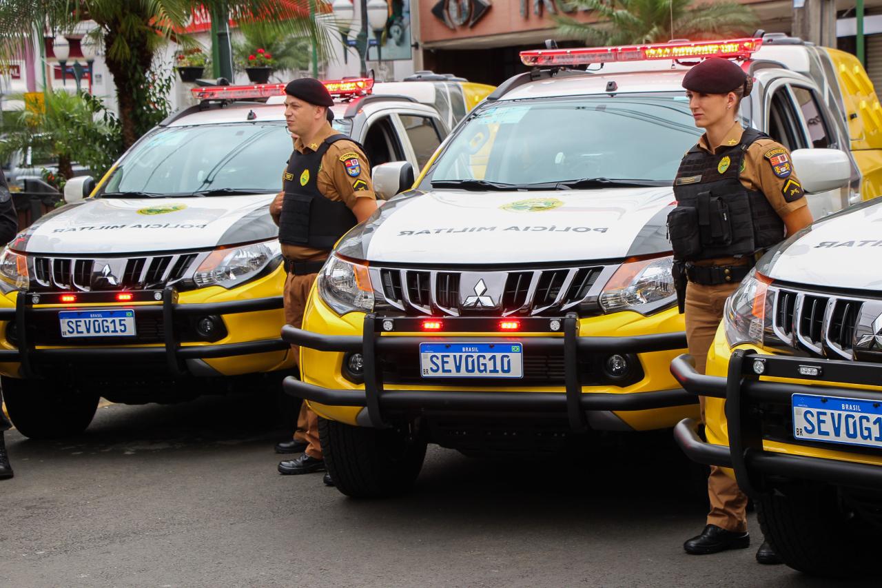 Polícia Militar do Paraná reforça frota na região de União da Vitória com a entrega de novas viaturas