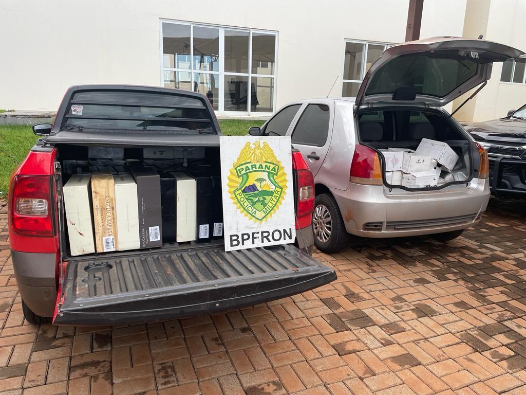 BPFRON apreende bebidas estrangeiras em Realeza-PR