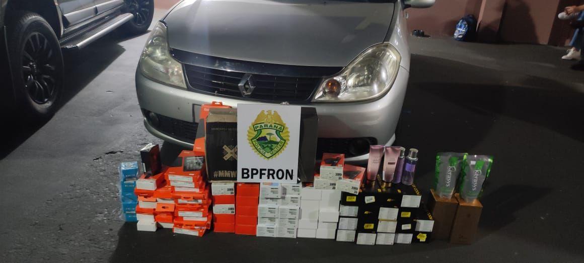 BPFRON apreende veículo carregado com mercadorias estrangeiras em Ubiratã-PR