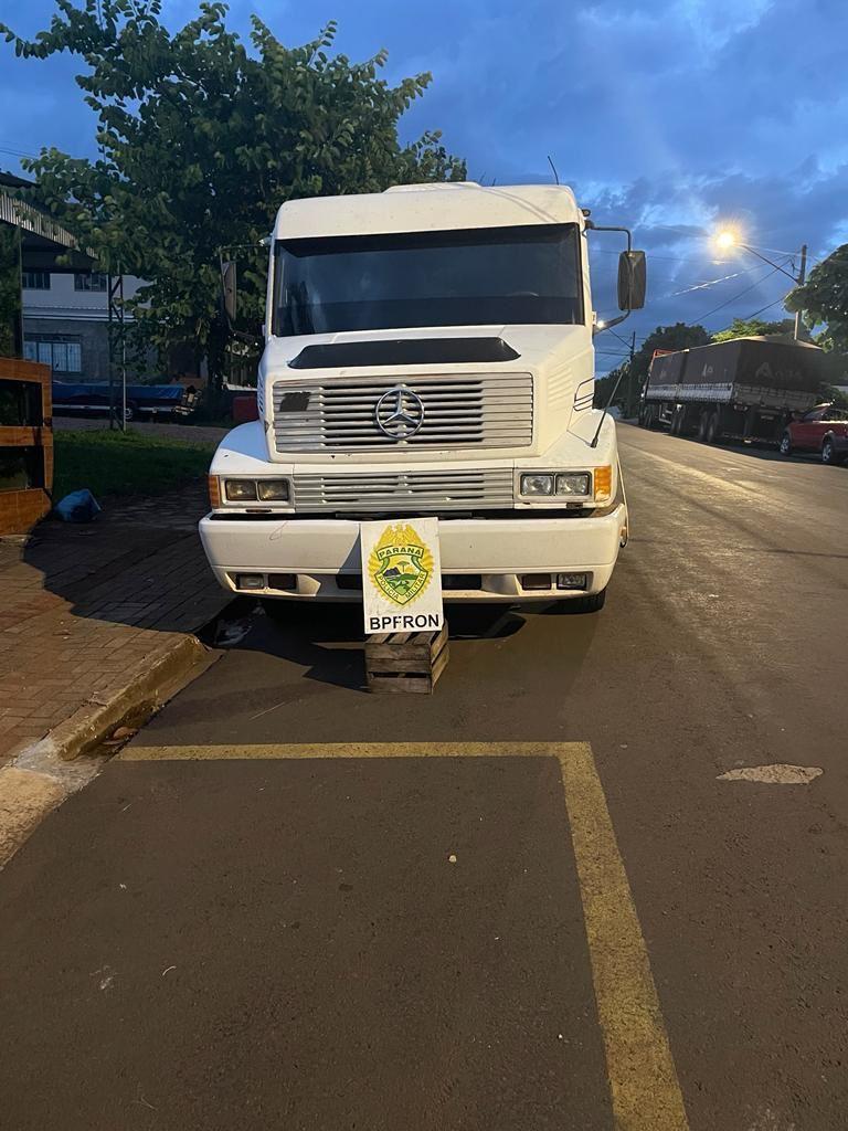 BPFRON recupera carreta em Barracão-PR
