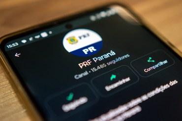 Canal de informes de trânsito da PRF Paraná no whatsapp ultrapassa 15 mil seguidores