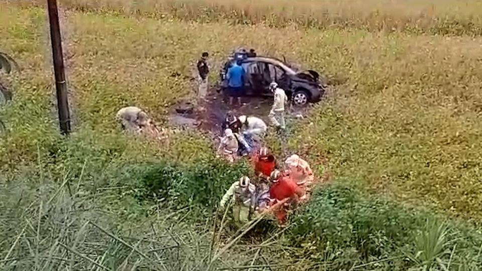 Cinto de segurança salvou a vida da família na BR-163, diz bombeiro