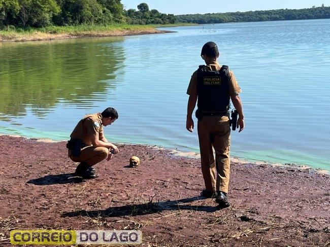 Crânio humano é encontrado em porto de areia no Lago de Itaipu, em Santa Helena