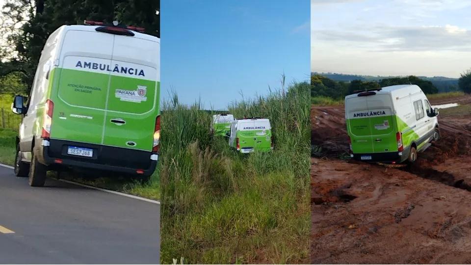 Criminosos rendem vigia e roubam ambulâncias e caminhonete da Prefeitura de Campo Mourão